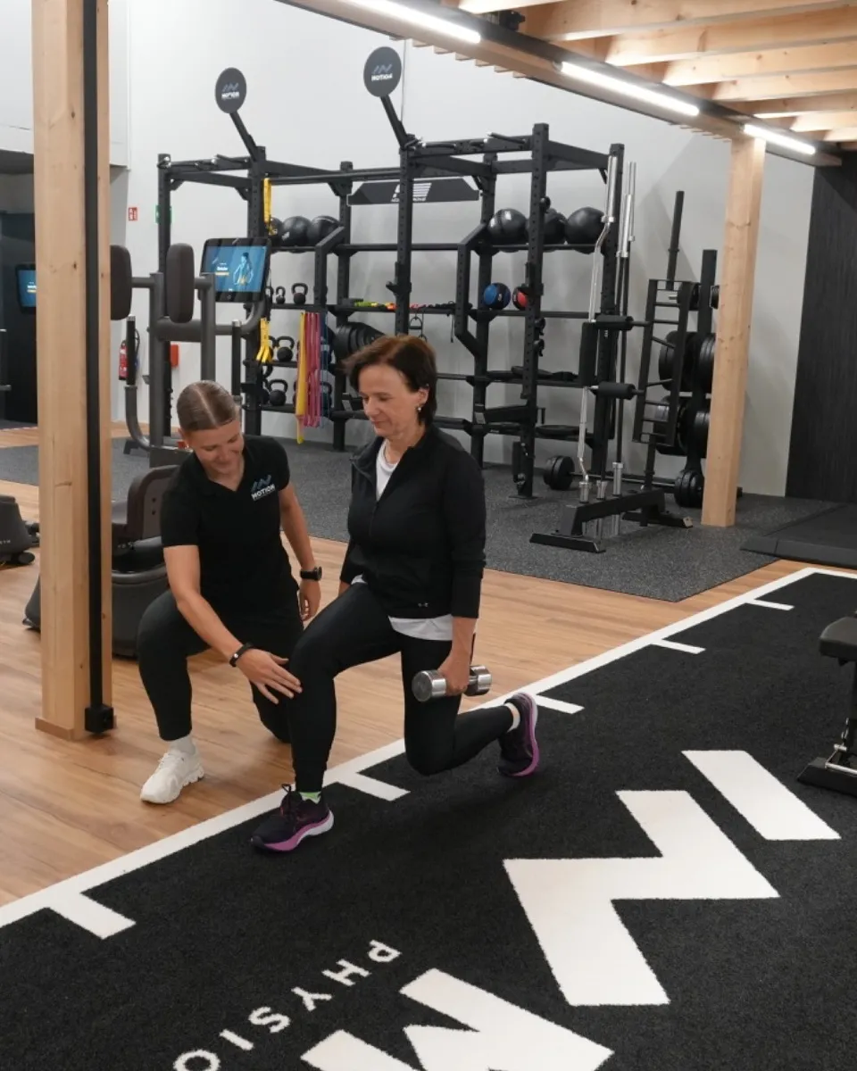 Individuelle Anleitung beim Training bei IN MOTION in Liechtenstein